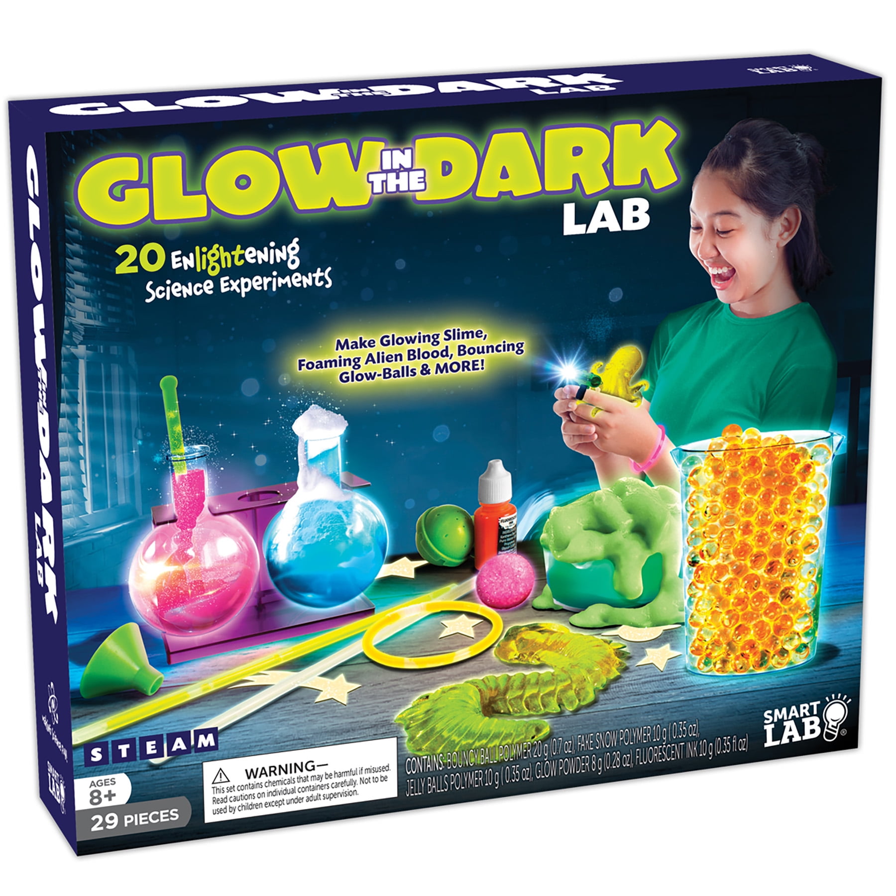 New Awesome Glowing Science Chemistry Experiment Set Weird Science Kits Fun Toy 