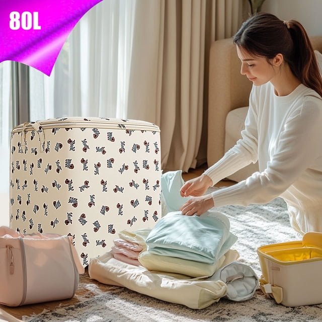 Xihbxyly Bolsa de Viaje, Bolsa de Lona de Gran Capacidad, Organizador de Tela No Tejida, Portátil y Práctica, Ideal para Colchas, Ropa y Otros Artículos, Ideal para Viajeros, Mudanzas y Adultos Ocupa