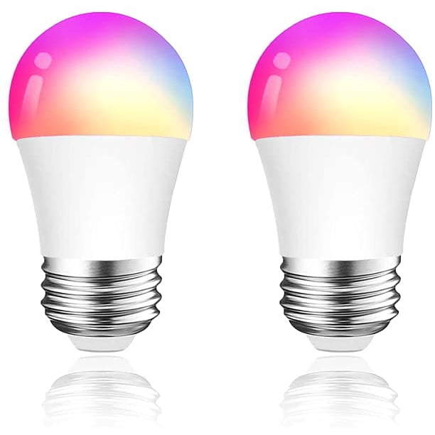 Luntak Smart Light Bulb Works With Alexa Google Home Rgb Color Changing Dimmable A15 E26 Led Luntak Smart Light Bulb Works With, Can You Use Smart Light Bulbs In Ceiling Fans