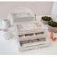 thumbnail image 2 of Acrylic Jewelry Organizer Box with 3 Drawers, Clear Jewelry Boxes for Women Earring Rings Bangle Bracelet and Necklace Holder Storage Velvet Jewelry D, 2 of 4