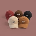 thumbnail image 3 of Gorra de béisbol bordada, sombrero informal de color sólido para papá, sombrero para el sol ajustable transpirable para uso diario de mujeres, 3 of 4