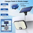 thumbnail image 3 of Luces solares para exteriores con sensor de movimiento Bairth IP65 a prueba de agua, 3 of 7