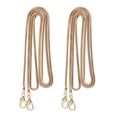 thumbnail image 1 of 2x 120cm DIY Hierro Linterna Cadena Correa Bolso Cadenas Accesorios Correas de monedero, con 2 piezas Hebillas de metal (Dorado) Zulema Correa de repuesto Cadena de serpiente, 1 of 8