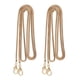thumbnail image 1 of 2x 120cm DIY Hierro Linterna Cadena Correa Bolso Cadenas Accesorios Correas de monedero, con 2 piezas Hebillas de metal (Dorado) Zulema Correa de repuesto Cadena de serpiente, 1 of 8