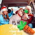 thumbnail image 7 of Dog Chew Toys for Aggressive Chewers, Carrot-Shaped Squeaky Toy, Indestructible Silicone Teething Toys for Small Medium Large Dogs, Interactive Pet Supplies Orange, 7 of 7