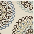 thumbnail image 5 of SAFAVIEH Veranda Axum Geometric Indoor/Outdoor Area Rug, 8' x 11'2", Cream/Blue, 5 of 6