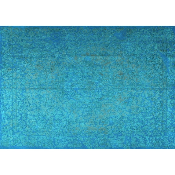 Ahgly Company Indoor Rectangle Persian Light Blue Bohemian Area Rugs, 8' x 10'