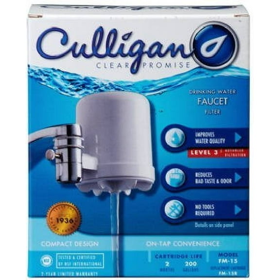 Culligan Clear Promise Reduces Chlorine and Lead Chrome Faucet Water Filter