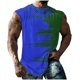 thumbnail image 1 of Hombres Moda Casual Impresión Suéter Cuello Redondo Deportes sin Mangas Tanque, 1 of 6