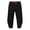 Black, variant on Kureaily Men Casual Pants Loose Cotton And Linen Fashionable Outdoor Beach Cropped Pants