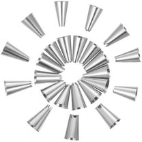 TAILTOSS 50Pcs Piping Tips for Cake Decorating Pastry Tools Kit Reusable Plastic Hose Baking Supplies