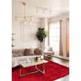 thumbnail image 1 of ECARPETGALLERY Metro Plush Red Shag 4'0" x 6'0", 1 of 9