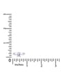 thumbnail image 2 of AFFY 6X6MM Princess Shape Cubic Zirconia in 14K White Gold Over Sterling Silver Solitaire Engagement Rings (Ring Size-6), 2 of 3