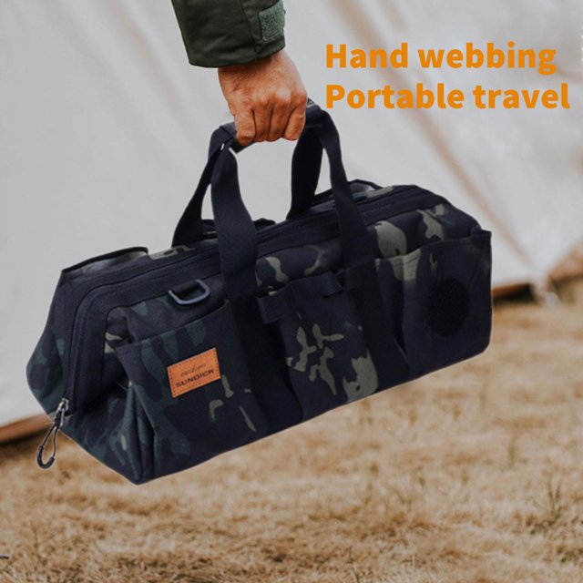 Bolsa De Tela Para Herramientas De Jardinería Organizador de accesorios de tienda con bolsa de almacenamiento de herramientas impermeable de nailon con correas de mano