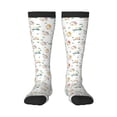 thumbnail image 2 of Lsque Cartoon House Printed Crew Socks Men's Women's LightWeight Thin Casual Calf Socks ,Knee High Socks,Cotton Socks, 2 of 9