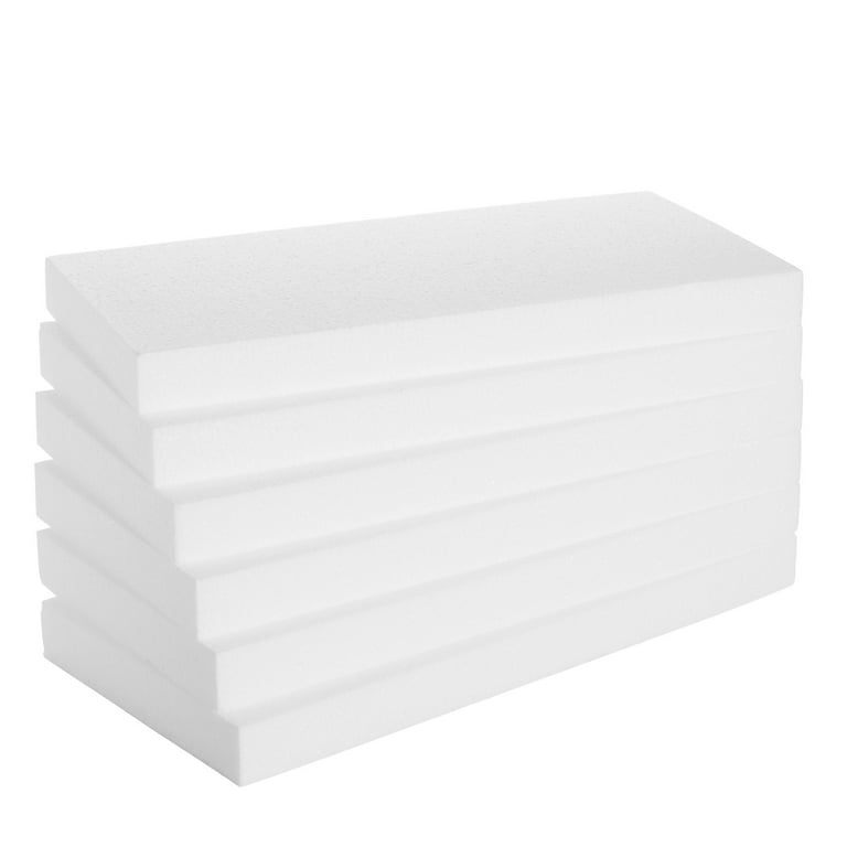 6 Pack Craft Foam Sheets, 1 Inch Thick Rectangle Blocks for Floral