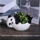 thumbnail image 5 of Billuyoard Jardinería transfronteriza al aire libre simple Personalidad creativa Maceta Panda Cerámica Animal Maceta Colgante Adornos en maceta Panda Decoración del hogar Billuyoard HA013700-00, 5 of 5