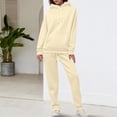 thumbnail image 2 of Gkeoshab Sweater Dress Tracksuit Sweatsuit Sweatshirt and Sweatpant for Women Men 2 Piece Sets Pullover Sweater Beige L, 2 of 9