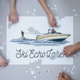 thumbnail image 3 of Echo Lake, Pennsylvania, Ski Echo Lake, Water Skiing with Boat (1000 Piece Puzzle, Size 19x27, Challenging Jigsaw Puzzle for Adults and Family, Made in USA), 3 of 4