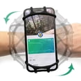 thumbnail image 3 of Dujiujun 360 Degree Rotatable Elastic Strap Phone Arm Strap Silicone Universal Cell Phone Holder Wristband for 4.7-7.2 Inch Phone, 3 of 8