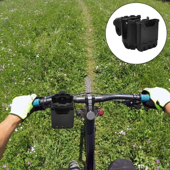 BESTOYARD Black Wheelchair Cup Holder with Adjustable Clamp Suitable for Bottles on Strollers Walkers