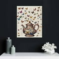 thumbnail image 4 of Nawypu  Dictionary Art Poster - Retro Teapot and Butterflies Print - Butterfly Art - Cool Housewarming Gift for Men, Women Chic Rustic Decor for Dining Room, Kitchen Wall&nbsp;Art, 4 of 4