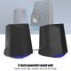 thumbnail image 4 of Caja De Altavoz, Altavoz USB Portátil, Unidad De Sonido Potente De 3 Pulgadas, Portátil De Escritorio Para Teléfono Móvil, 4 of 8