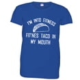 thumbnail image 1 of PleaseMeTees™ Womens Fitness Fit This Taco Into My Mouth Distressed HQ Tee, 1 of 1