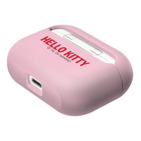 Sanrio AirPods Pro Case Key Ring Keychain Key Holder Hard PC Shell Strap Hole Cover - Face Hello Kitty Pink