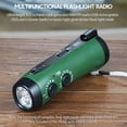 thumbnail image 2 of Linterna LED de emergencia Manivela Radio AM / FM Alarma SOS Banco de energía portátil Cargador de Eccomum Antorcha eléctrica, 2 of 7