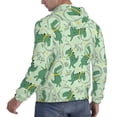 thumbnail image 6 of Naloa Cute Dinosaurs in Space Men's Casual Hooded Collar Drawstring Hoodies Pullover Sweatshirts Casual Long Sleeve Shirts-4X-Large, 6 of 7