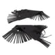 thumbnail image 5 of 2 fundas de cuero PU con flecos para el suelo de la motocicleta, universales, con borlas para pedales, color negro, 5 of 14