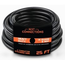 6 Way Trailer Wire (25 Feet) – Heavy Duty 14 Gauge 6 Conductor Insulated RV