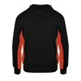 thumbnail image 2 of Badger Sport 145400 Perf. Fleece Hood-Black/Burnt Orange-XL, 2 of 3