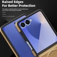 thumbnail image 4 of ELEHOLD Case for Samsung Galaxy Z Flip 7, Shockproof Magnetic Leather Phone Case with Stand, Compatibility with Mag Safe Accessories,Desertgold, 4 of 6
