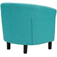 thumbnail image 4 of Modern Contemporary Urban Design Living Lounge Room Armchair, Blue, Fabric, 4 of 5
