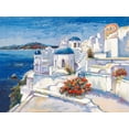 thumbnail image 2 of Florio, Luigi 24x19 White Modern Wood Framed Museum Art Print Titled - Mykonos, 2 of 4