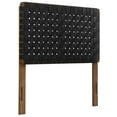 thumbnail image 2 of Sparta Weave Vegan Leather Twin Headboard in Walnut Black, 2 of 9