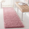 thumbnail image 2 of SAFAVIEH Fontana Jamie Solid Shag Runner Rug, Pink, 2'3" x 6', 2 of 9