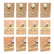 Flower Thank You Card 12 Pack Greeting Card Invitation Card with Envelopes, Valentine's Day/Mother's Day/Christmas