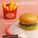 thumbnail image 4 of Fiudx Ofertas flash Artículos en oferta Juego de juguete casero para niños, juego de hamburguesas de simulación, juego de comida rápida para desayuno, juego de cocina, juguete, regalo para niños, 4 of 6