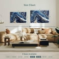 thumbnail image 4 of Elephant Stock Gold And Navy Suminagashi Wall Art - Horizontal Canvas Wall Art - Living Room Wall Decor - Abstract Canvas - Blue And Gold Decor - 45" x 30", 4 of 8