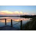 thumbnail image 2 of Nawrocke, Bruce 32x24 Black Ornate Wood Framed with Double Matting Museum Art Print Titled - Lake Saunders I, 2 of 4
