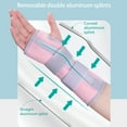 thumbnail image 4 of ENLUNTRA Carpal Tunnel Wrist Brace Night Support for Right Hand Wrist Splint with Replaceable Splints and Sling Pink, 4 of 8
