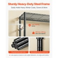 thumbnail image 4 of KFFKFF Clothing Garment Rack, Heavy Duty Clothes Rack, 6 Adjustable Tiers Clothes Racks with Steel Frame, 800 lbs Load Capacity Closet Wardrobe with 3 Hanging Rods, 4 of 8