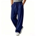 thumbnail image 5 of WPPGONE Mens Sweat Pants with Pockets Straight Leg Elastic Waisted Drawstring Comfortable Bottoms Sports Gym Athletic Casual Trousers, 5 of 6