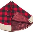thumbnail image 2 of SARO 1786.R56R 56 Po Classique Rouge &amp; Jupe Noire à Carreaux de Buffle avec Garniture de Sherpa Rouge, 2 of 4