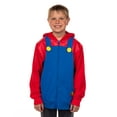 thumbnail image 5 of Super Mario Hoodie Boys Nintendo Long Sleeve Zip Up Jacket Lightweight Pullover Hooded Sweatshirt, 5 of 5