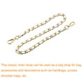 thumbnail image 3 of Uxcell Purse Chain Strap - 39" Purse Strap Shoulder Cross Body Replacement Strap, White&Gold, 3 of 6