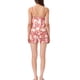 thumbnail image 3 of Conjunto de Lounge de Satén para Mujeres INSPIRE CHIC, Camiseta Sin Mangas, Ropa de Noche, Pijamas, Talla XS, Blanco Rosa Floral, 3 of 6
